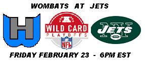 Wombats vs. Jets in Wildcard Weekend
